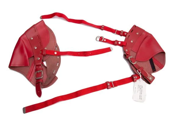 コムデギャルソンCOMME des GARCONS レザーショルダーハーネス 赤 K-154243_009