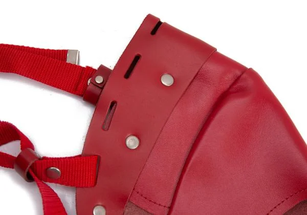 コムデギャルソンCOMME des GARCONS レザーショルダーハーネス 赤 K-154243_010