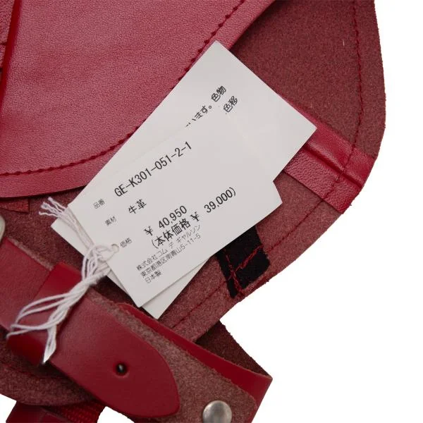 コムデギャルソンCOMME des GARCONS レザーショルダーハーネス 赤 K-154243_011