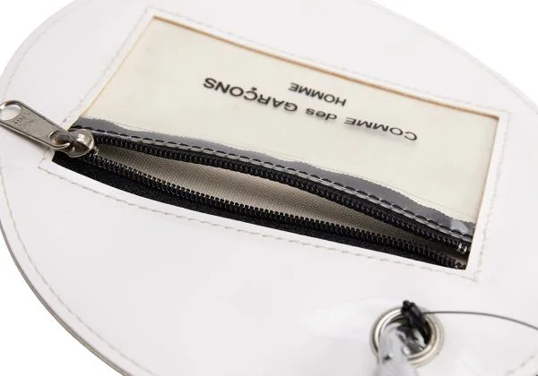 コムデギャルソン オムCOMME des GARCONS HOMME カラビナ付きドットサークルカードケース 白青 K-154258_006