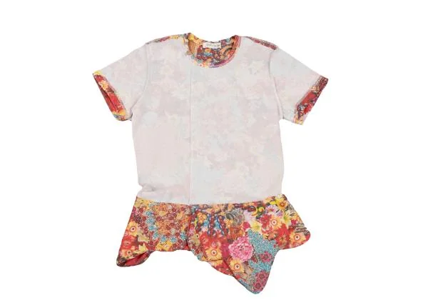 COMME des GARCONS Floral Jewelry Printed Inside out T Shirt K-154269_002