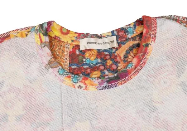 COMME des GARCONS Floral Jewelry Printed Inside out T Shirt K-154269_003