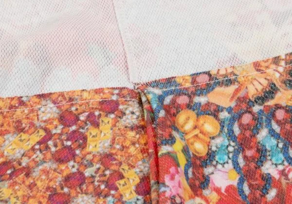 COMME des GARCONS Floral Jewelry Printed Inside out T Shirt K-154269_006