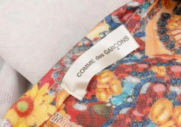 COMME des GARCONS Floral Jewelry Printed Inside out T Shirt K-154269_011