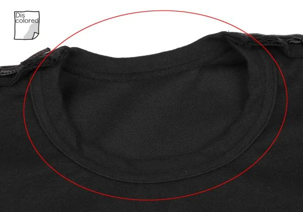 COMME des GARCONS Synthetic Leather String Lace-up Long T shirt K-154270_004