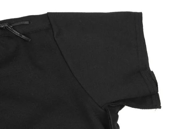 COMME des GARCONS Synthetic Leather String Lace-up Long T shirt K-154270_007
