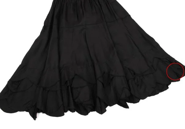 COMME des GARCONS Block Check Weave Hem Round Skirt K-154290_006