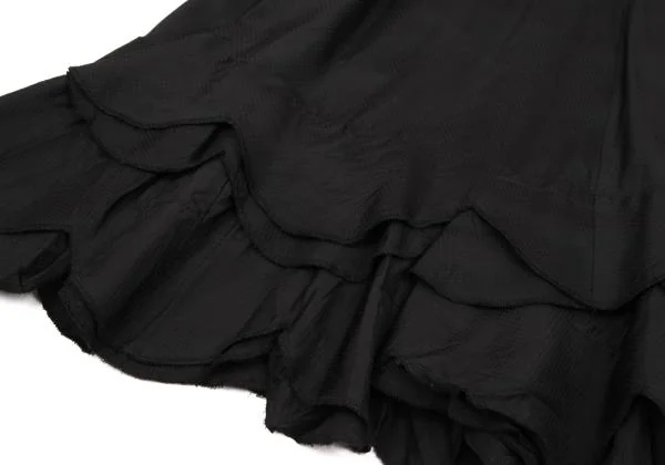 COMME des GARCONS Block Check Weave Hem Round Skirt K-154290_008