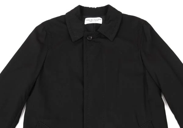 robe de chambre COMME des GARCONS Washed Wool Gaba Stitch Design Coat K-154337_003