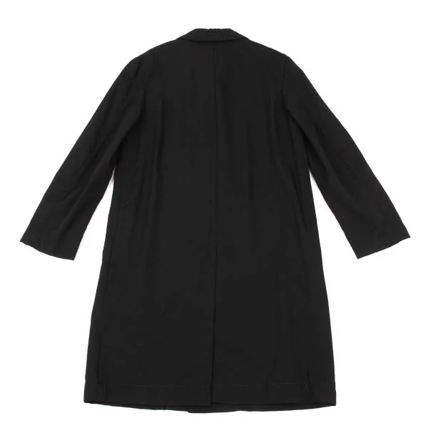 robe de chambre COMME des GARCONS Washed Wool Gaba Stitch Design Coat K-154337_013