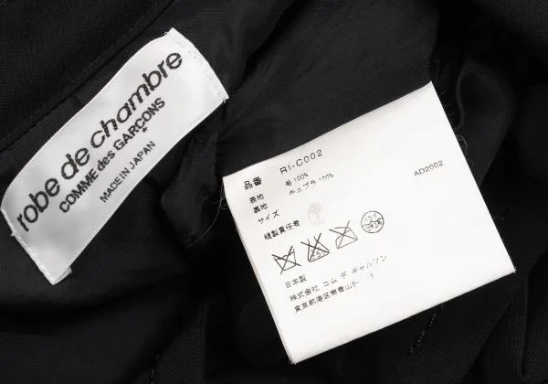 robe de chambre COMME des GARCONS Washed Wool Gaba Stitch Design Coat K-154337_017