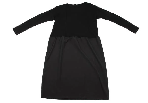 Yohji Yamamoto FEMME Wool Switching Knit Dress K-154354_002