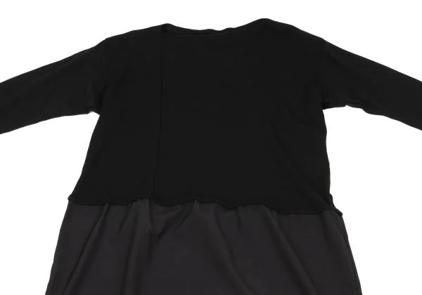 Yohji Yamamoto FEMME Wool Switching Knit Dress K-154354_003