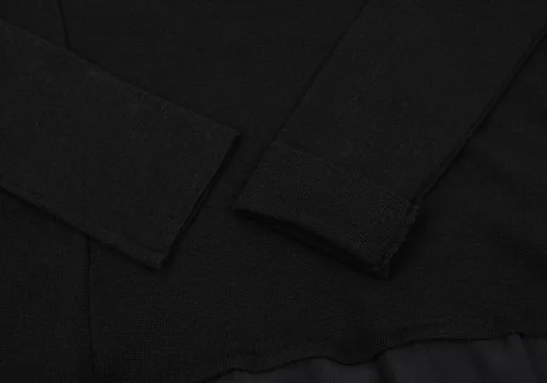 Yohji Yamamoto FEMME Wool Switching Knit Dress K-154354_006