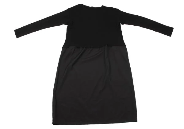 Yohji Yamamoto FEMME Wool Switching Knit Dress K-154354_009