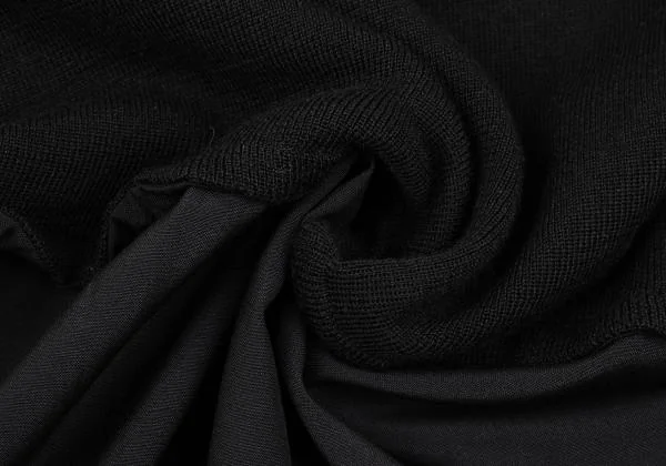 Yohji Yamamoto FEMME Wool Switching Knit Dress K-154354_010