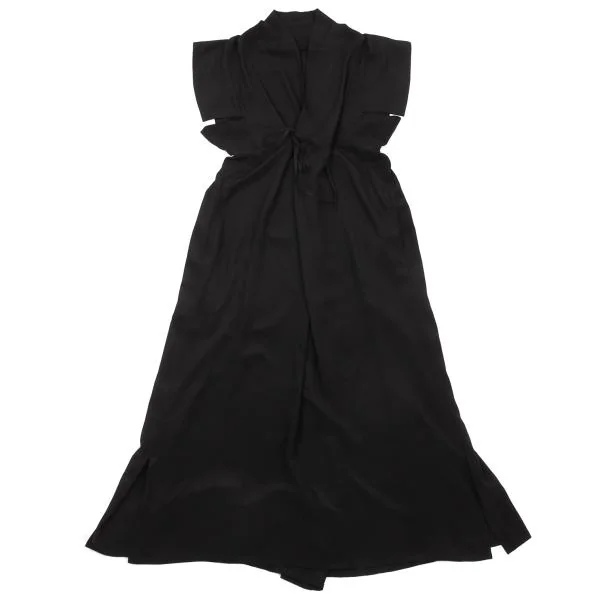 Yohji Yamamoto FEMME Silk Open Neck Dress K-154356_002