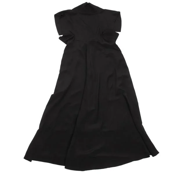 Yohji Yamamoto FEMME Silk Open Neck Dress K-154356_012