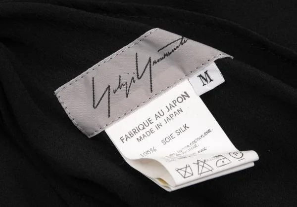 Yohji Yamamoto FEMME Silk Open Neck Dress K-154356_015