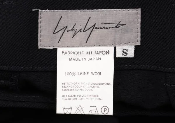Yohji Yamamoto FEMME Wool Gaba Wide Pants K-154358_009