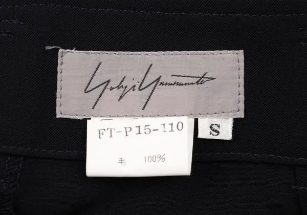 Yohji Yamamoto FEMME Wool Gaba Wide Pants K-154358_010