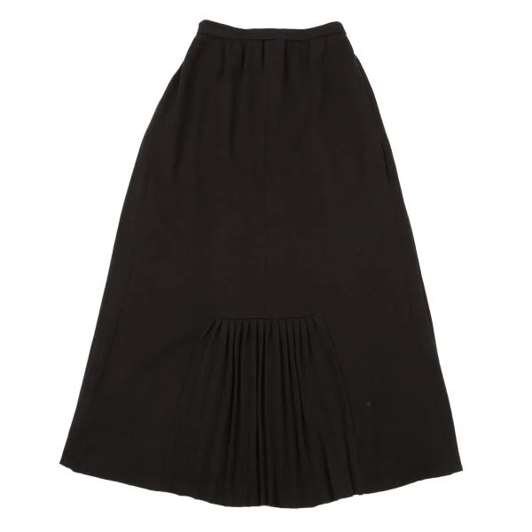 Yohji Yamamoto FEMME Pleats Switching Wool Knit Skirt K-154359_002