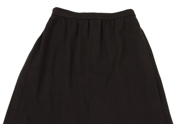 Yohji Yamamoto FEMME Pleats Switching Wool Knit Skirt K-154359_003