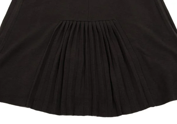 Yohji Yamamoto FEMME Pleats Switching Wool Knit Skirt K-154359_011