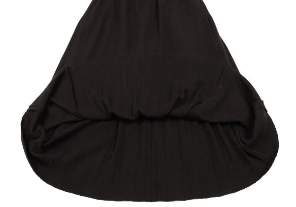 Yohji Yamamoto FEMME Pleats Switching Wool Knit Skirt K-154359_012
