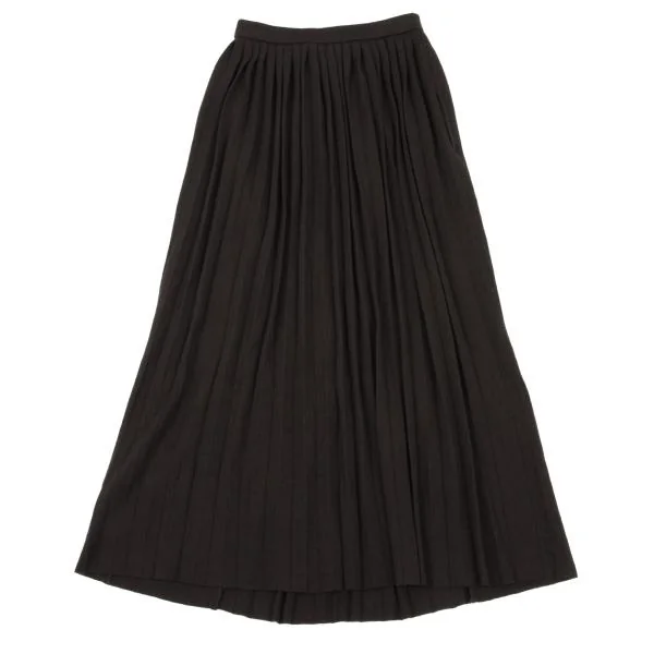 Yohji Yamamoto FEMME Pleats Switching Wool Knit Skirt K-154359_013