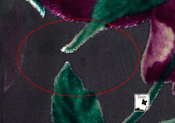 ヨウジヤマモト ファムYohji Yamamoto FEMME ベロアフローラルプリントシルクシースルースカート グレー赤S K-154361_006