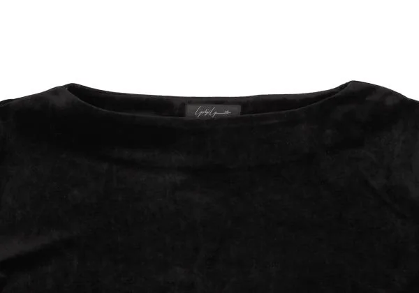Yohji Yamamoto POUR LA NUIT Velour Boat Neck Tunic K-154365_003