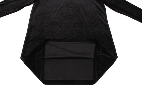 Yohji Yamamoto POUR LA NUIT Velour Boat Neck Tunic K-154365_007