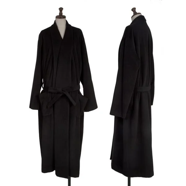 Y's for living Angora Blend Wool Gown Coat Black L K-154369_001