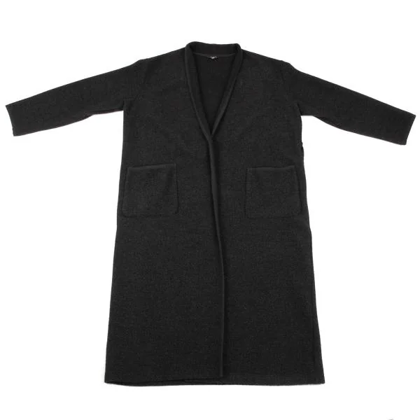 Y's for living Angora Blend Wool Herringbone Gown Coat K-154370_002