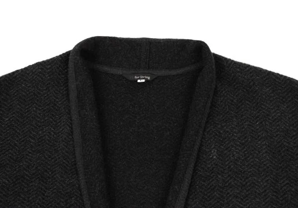 Y's for living Angora Blend Wool Herringbone Gown Coat K-154370_004