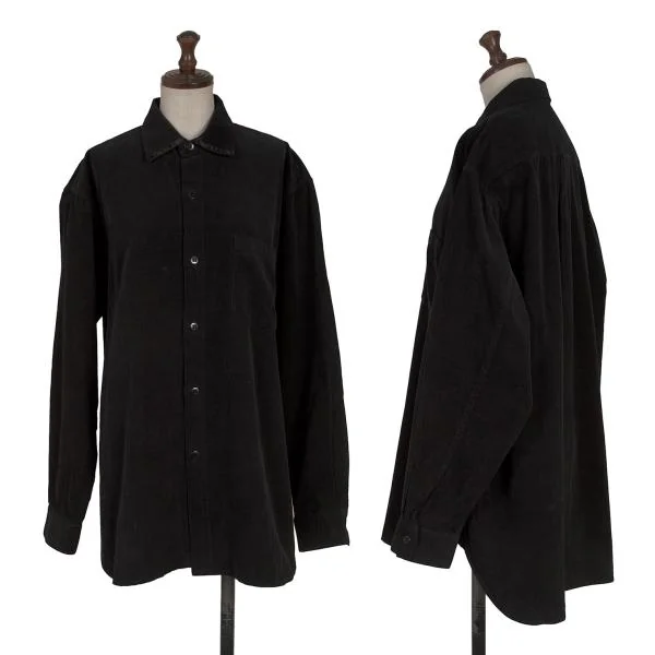 Y's for living basics Dyed Cotton Corduroy Shirt Navy M K-154372_001