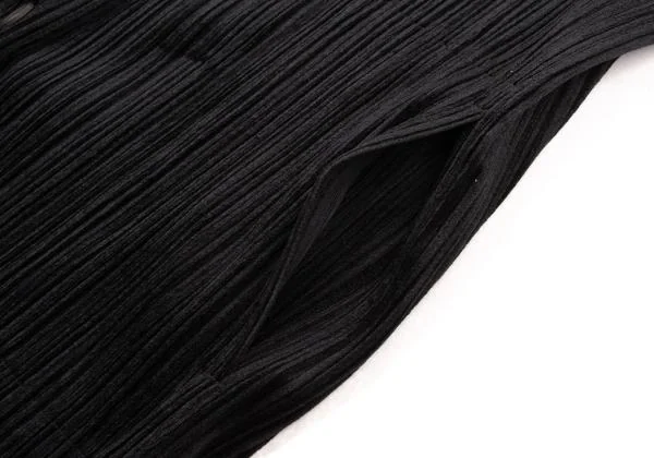 PLEATS PLEASE Velour Pleated Shawl Collar Jacket K-154386_009