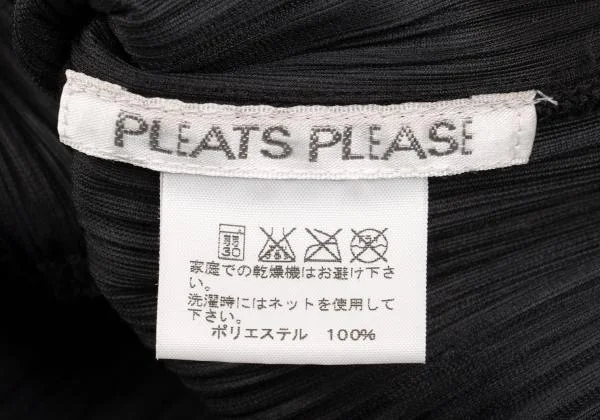PLEATS PLEASE Velour Pleated Shawl Collar Jacket K-154386_015