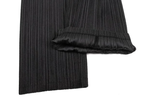 PLEATS PLEASE Velour Pleated Straight Pants K-154387_005