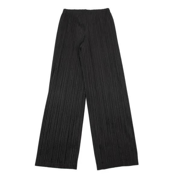 PLEATS PLEASE Velour Pleated Straight Pants K-154387_006