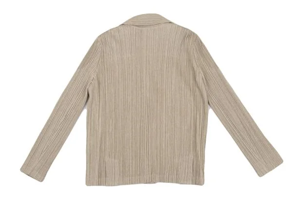 プリーツプリーズPLEATS PLEASE コットンポリプリーツセットアップ  ベージュ3 K-154397_011