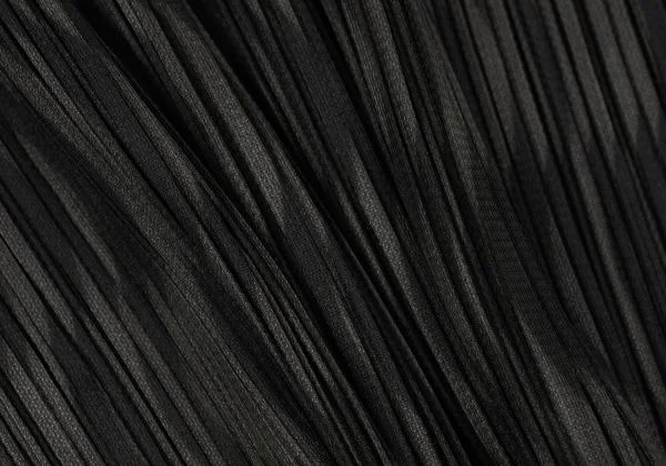 プリーツプリーズPLEATS PLEASE ウェーブストライププリントハイネックノースリーブトップス チャコール3 K-154410_012