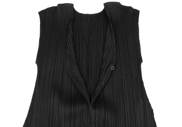PLEATS PLEASE Pleated Sleeveless Shirt Dress K-154427_006