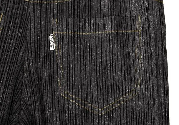 PLEATS PLEASE Denim Transfer Printed Pleats Pants K-154434_008