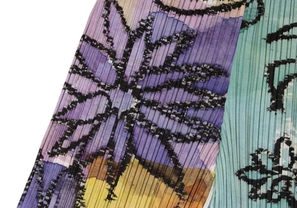 PLEATS PLEASE Graffiti Printed Pleats Pants K-154435_003