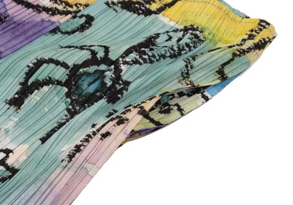 PLEATS PLEASE Graffiti Printed Pleats Pants K-154435_005