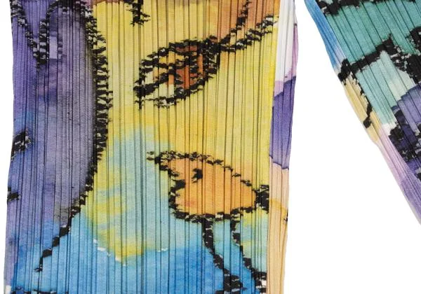 PLEATS PLEASE Graffiti Printed Pleats Pants K-154435_008