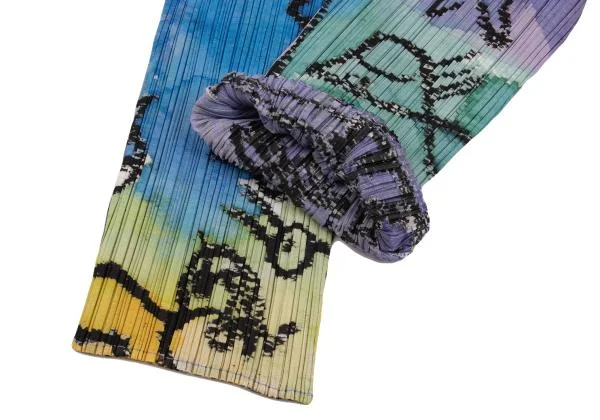 PLEATS PLEASE Graffiti Printed Pleats Pants K-154435_010