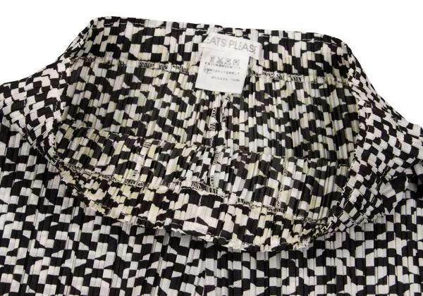 PLEATS PLEASE Geometric Print Pleated Pants K-154437_004